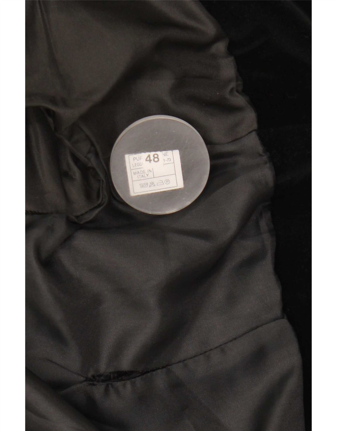 Vintage Damen Bolero Jacke IT 48 XL Schwarz Baumwolle