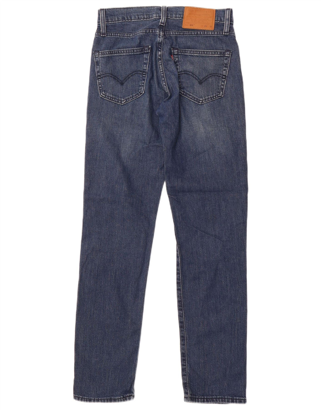 LEVI'S Mens 511 Slim Jeans W29 L32 Navy Blue Cotton
