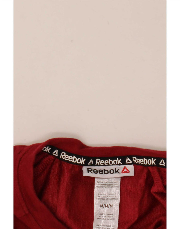 Reebok Herren Sweatshirt Pullover mittelrote Baumwolle