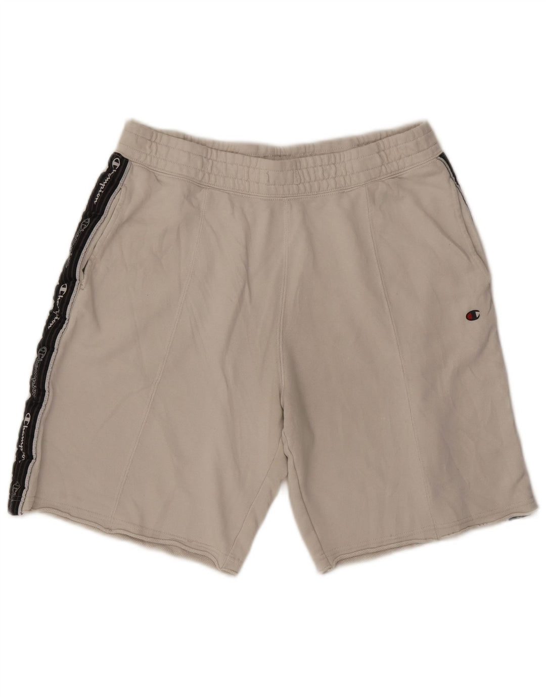 Champion Herren-Sportshorts mit Grafik, Größe L, Weiß, Farbblock