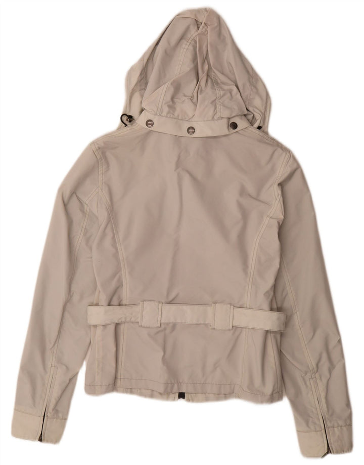 Refrigiwear Damen-Regenjacke mit Kapuze, UK 10, Größe S, Grau, Polyamid