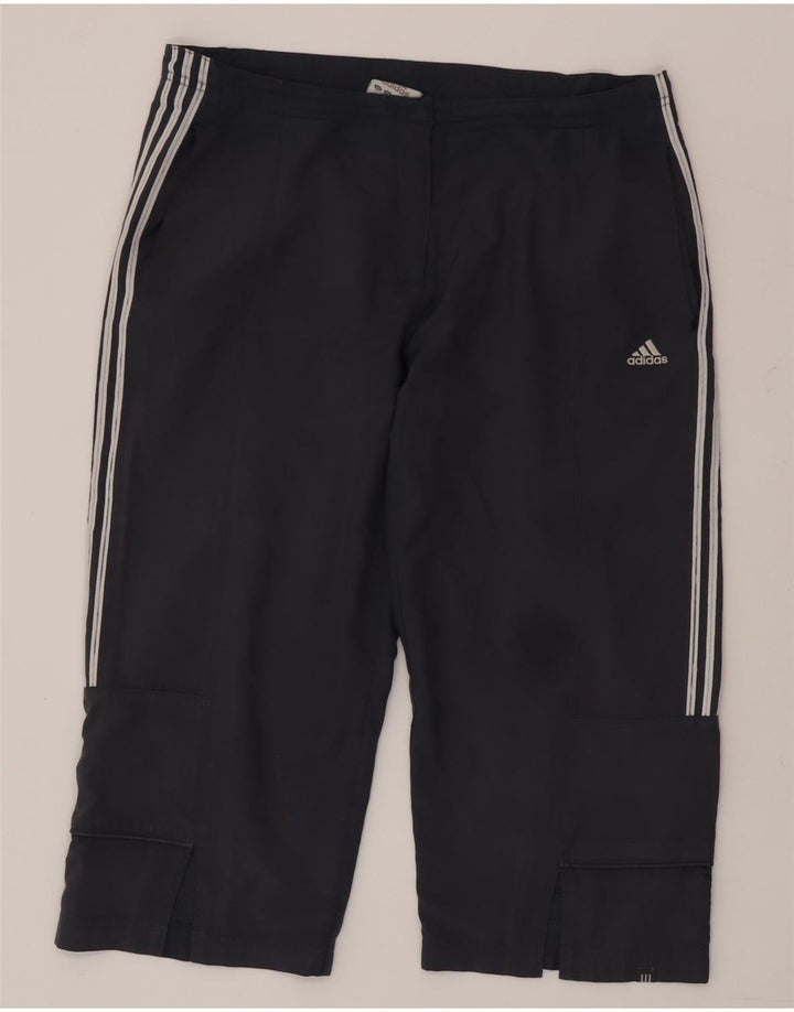 Adidas gerade Capri-Hose für Damen, UK 16, Größe L, Marineblau, Polyester