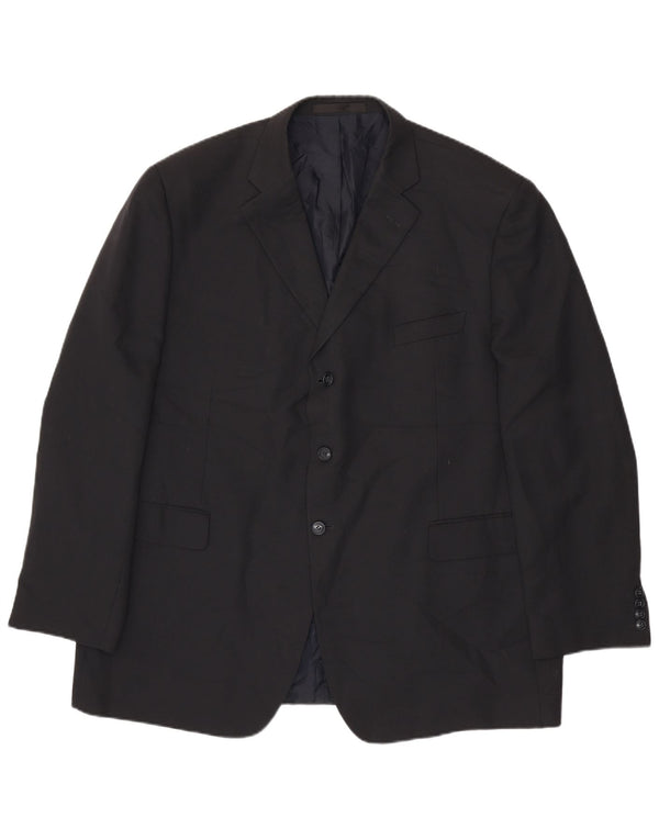Marks & Spencer Herren-Blazer mit 3 Knöpfen, UK 48, 2XL, Marineblau, Polyester