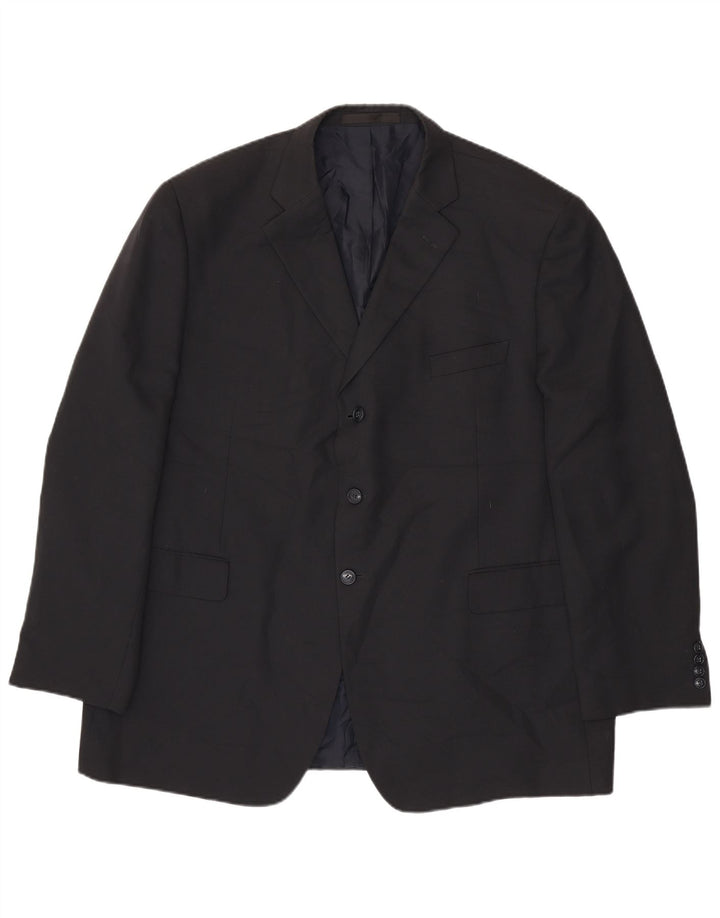 Marks & Spencer Herren-Blazer mit 3 Knöpfen, UK 48, 2XL, Marineblau, Polyester
