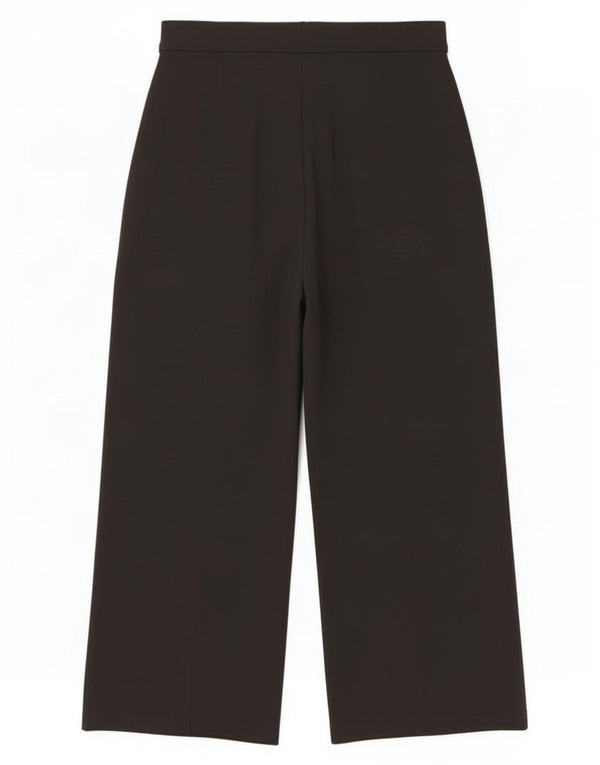 Marks & Spencer Damen-Hose mit weitem Bein, kurz geschnitten, UK 16, Größe L, W32, L26, Schwarz