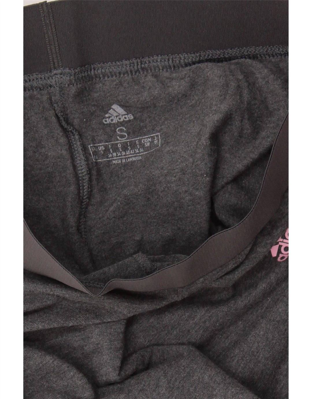 ADIDAS Womens Leggings UK 8/10 Small  Grey
