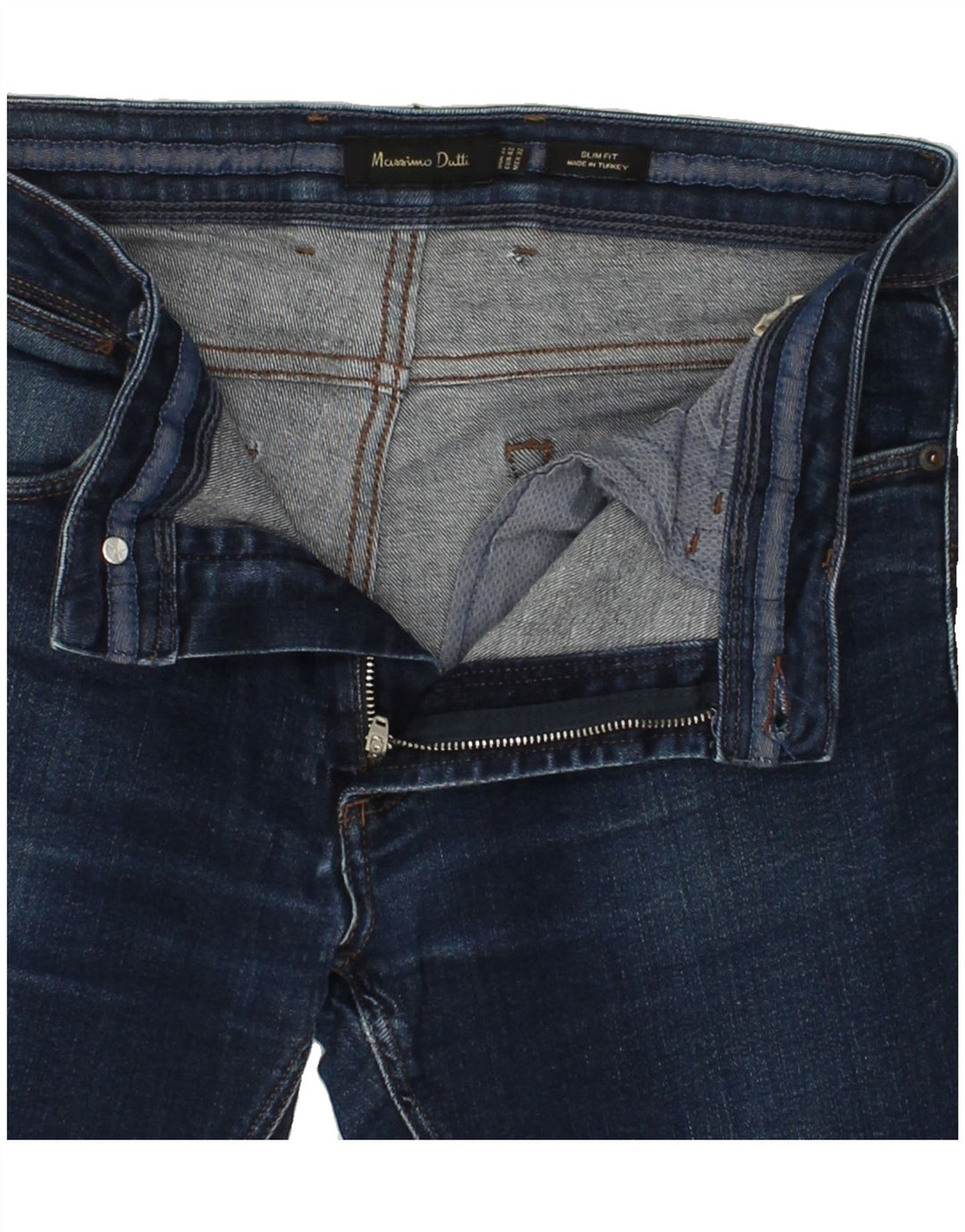 MASSIMO DUTTI Womens Slim Jeans W27 L33 Navy Blue Vintage Massimo Dutti and Second-Hand Massimo Dutti from Messina Hembry 