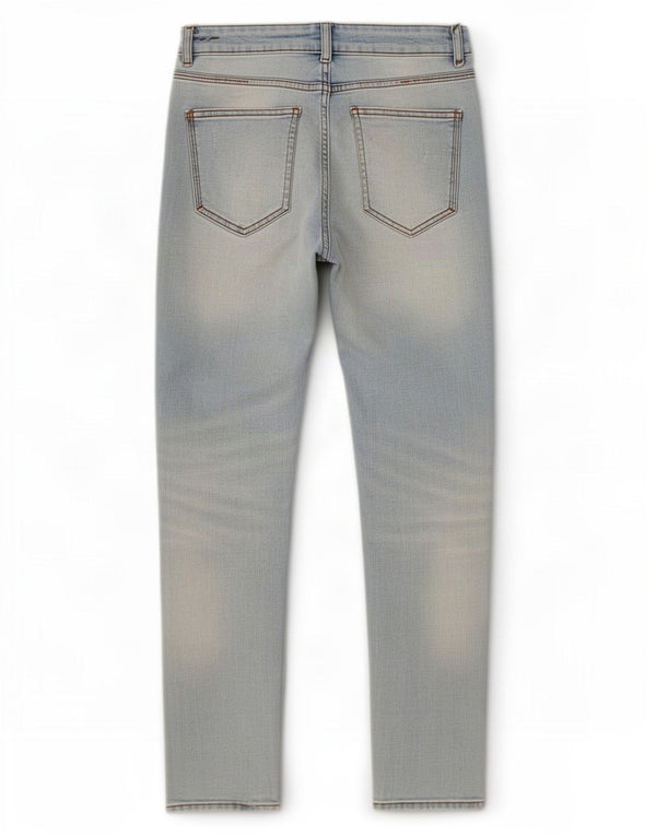 Zara Herren Distressed Tapered Jeans EU 38 Small W30 L29 Blaue Baumwolle