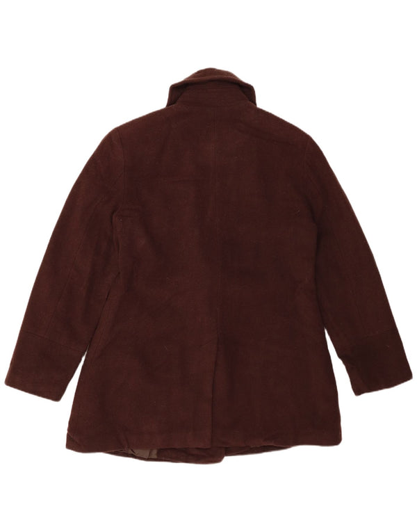 LONDON FOG Damen Pea Coat UK 14 Mittelbraune Wolle