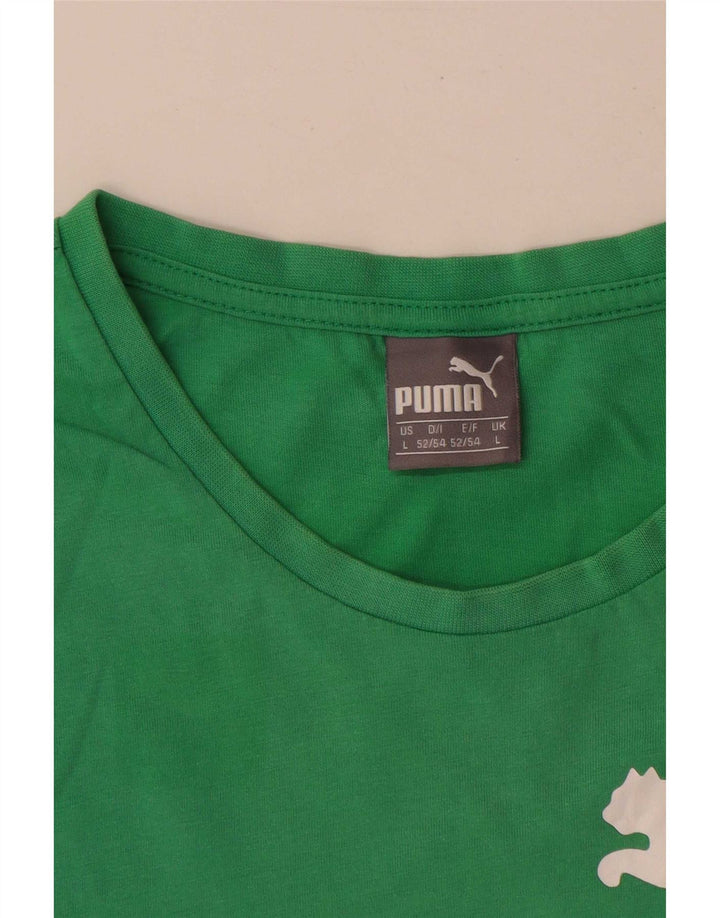 Puma Herren Graphic Vest Top Large Grün