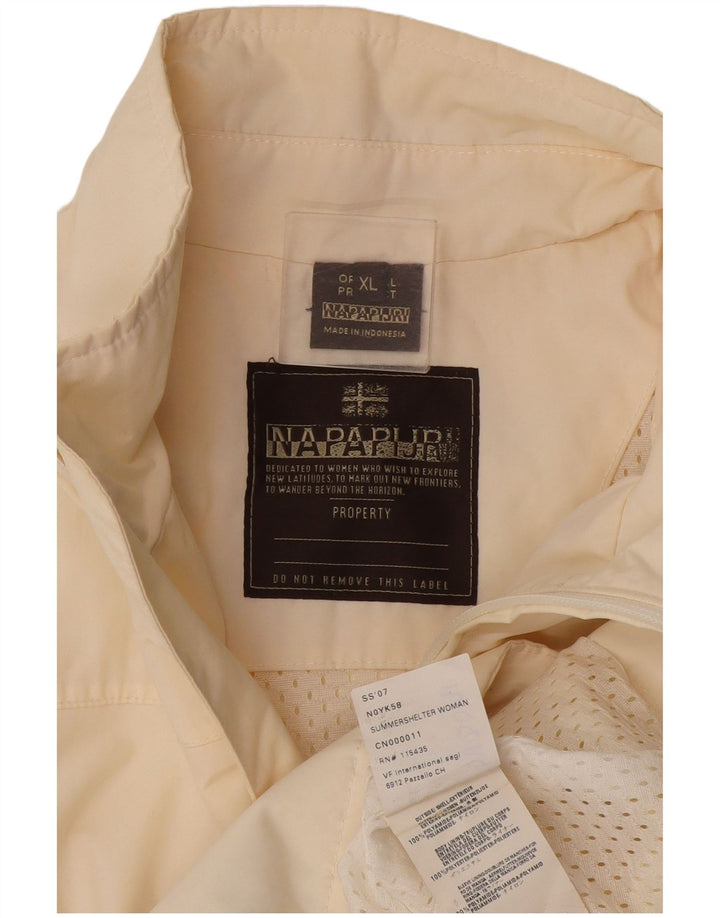 Napapijri Damen Regenjacke UK 18 XL Off White Polyamid