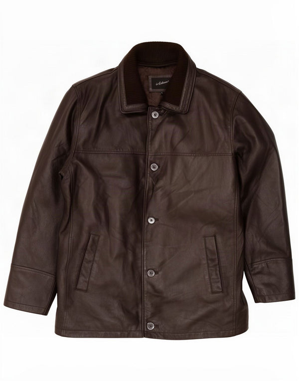 In Extenso Herren Lederjacke UK 40 Large Braun