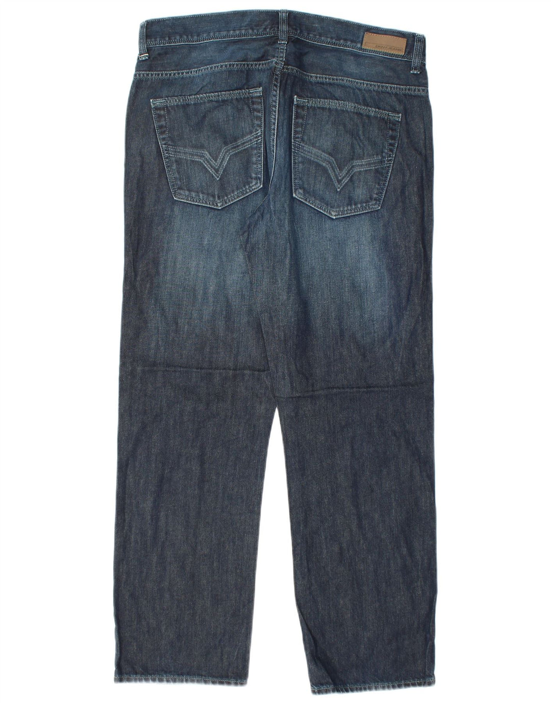 DKNY Herren Straight Jeans W34 L30 Marineblaue Baumwolle