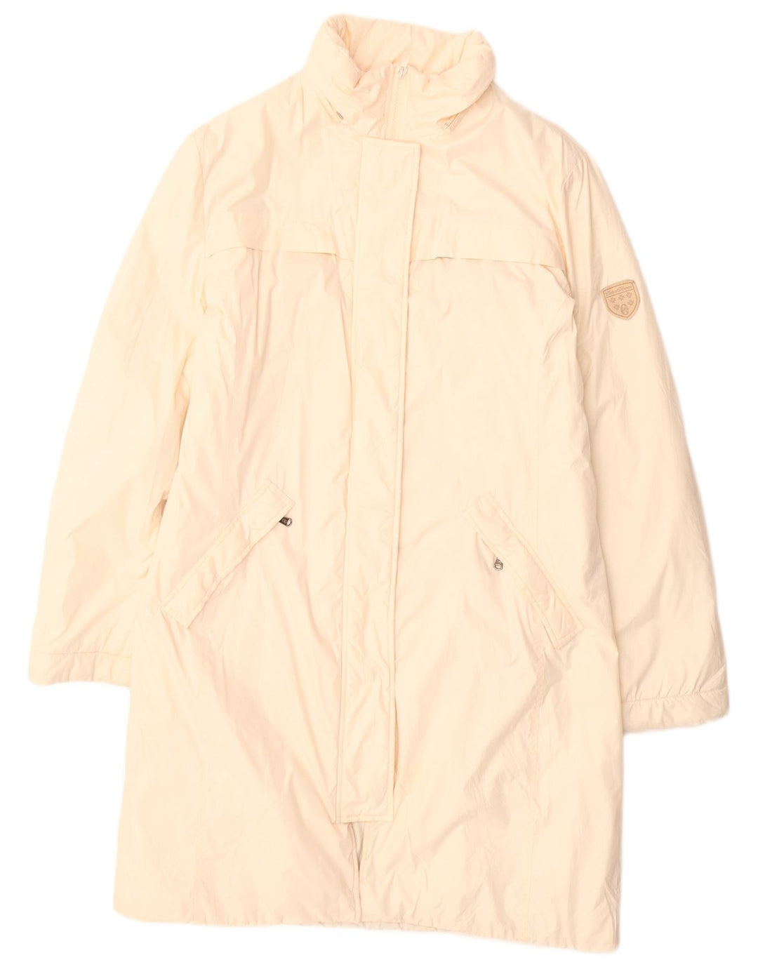 CONTE OF FLORENCE Damen-Windbreaker-Mantel IT 44 Medium Off White Polyester