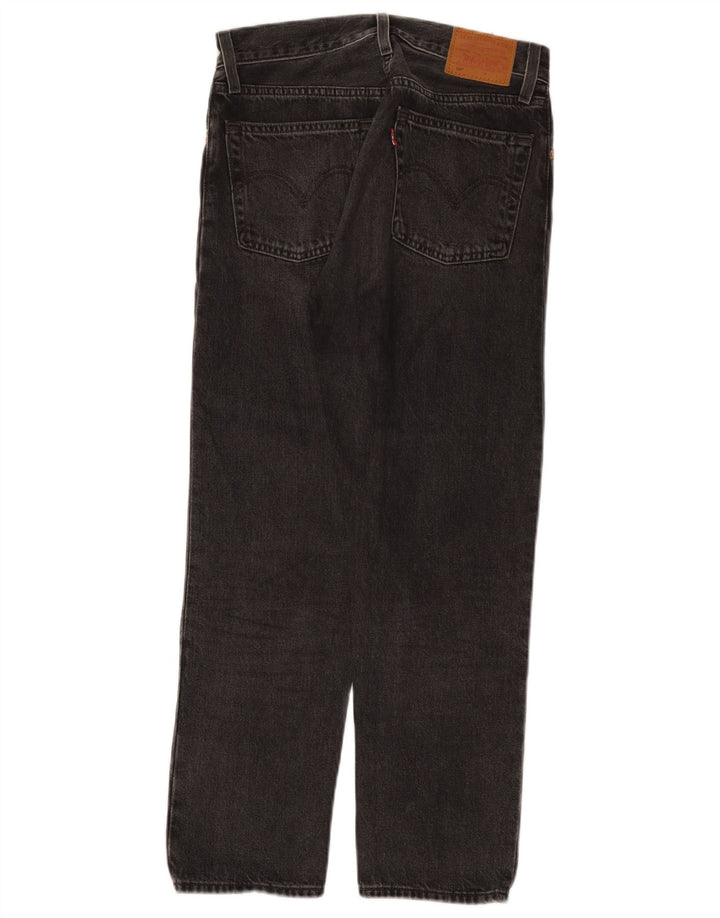 Levi's Damen 501 Straight Jeans W25 L26 Graue Baumwolle