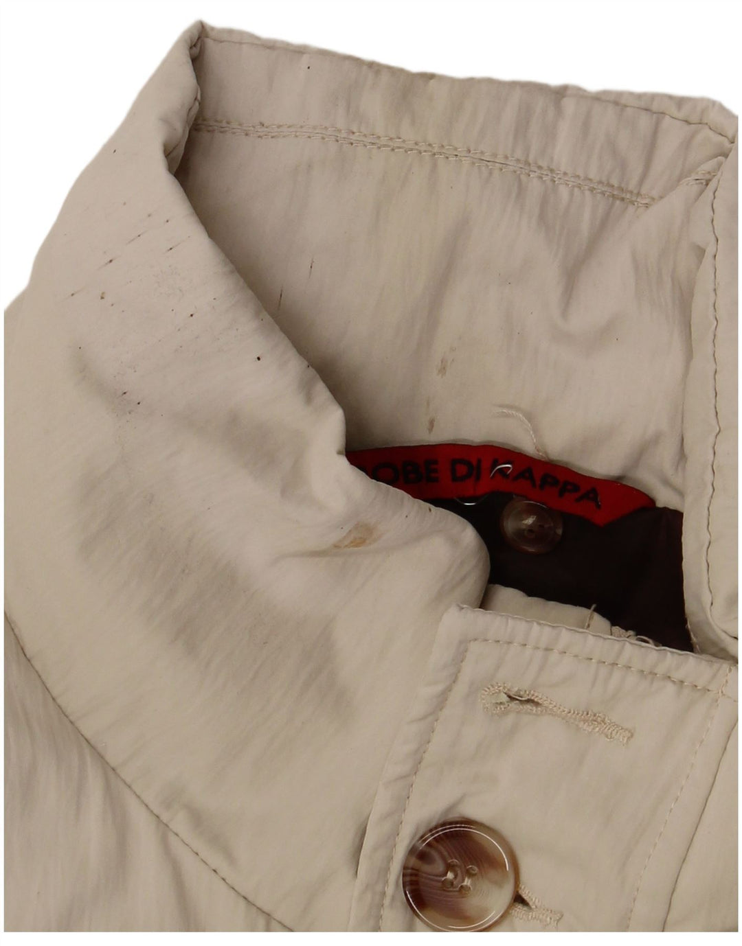 Kappa Herren Wattierte Jacke UK 42 XL Beige Polyester