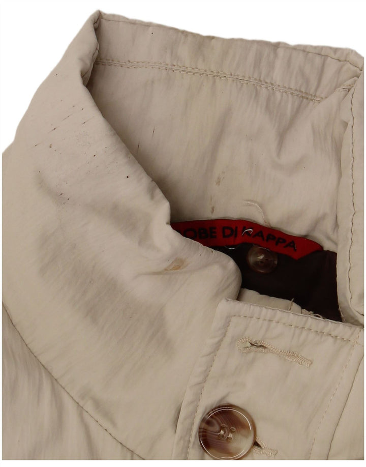 Kappa Herren Wattierte Jacke UK 42 XL Beige Polyester