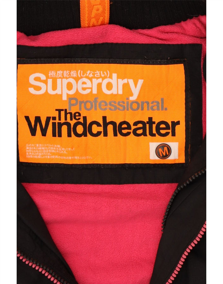 Superdry Damen The Windcheater Windjacke UK 14 Medium Schwarz