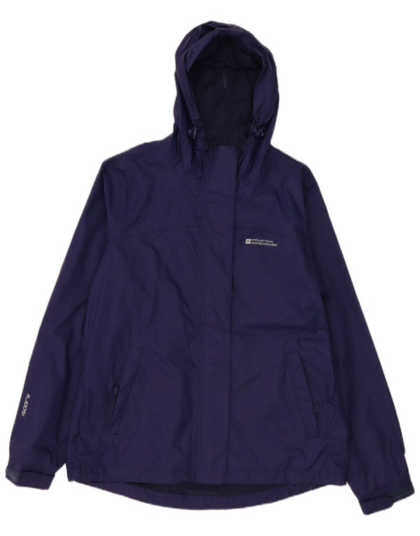 Mountain Warehouse Damen-Regenjacke mit Kapuze, UK 12, Mittel, Marineblau