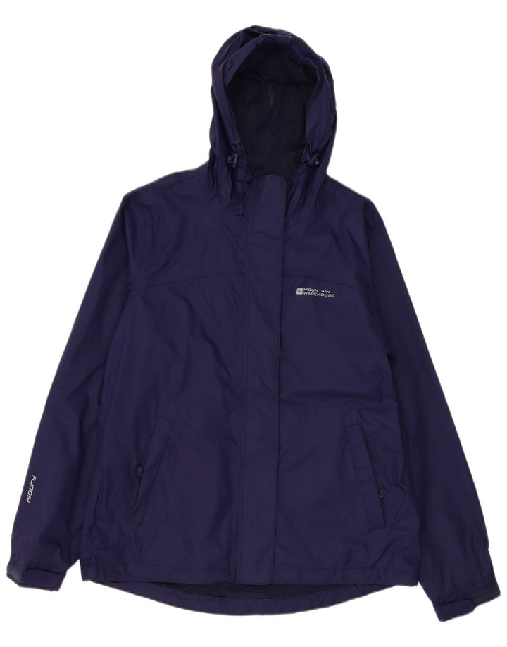 Mountain Warehouse Damen-Regenjacke mit Kapuze, UK 12, Mittel, Marineblau