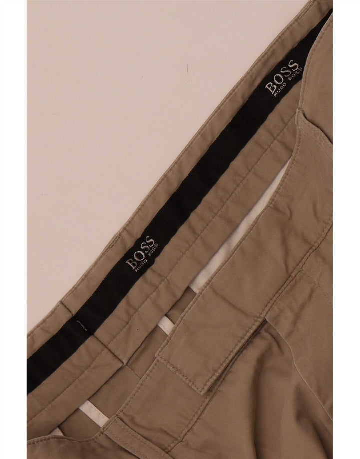 Hugo Boss Herren gerade Anzughose W36 L33 Beige