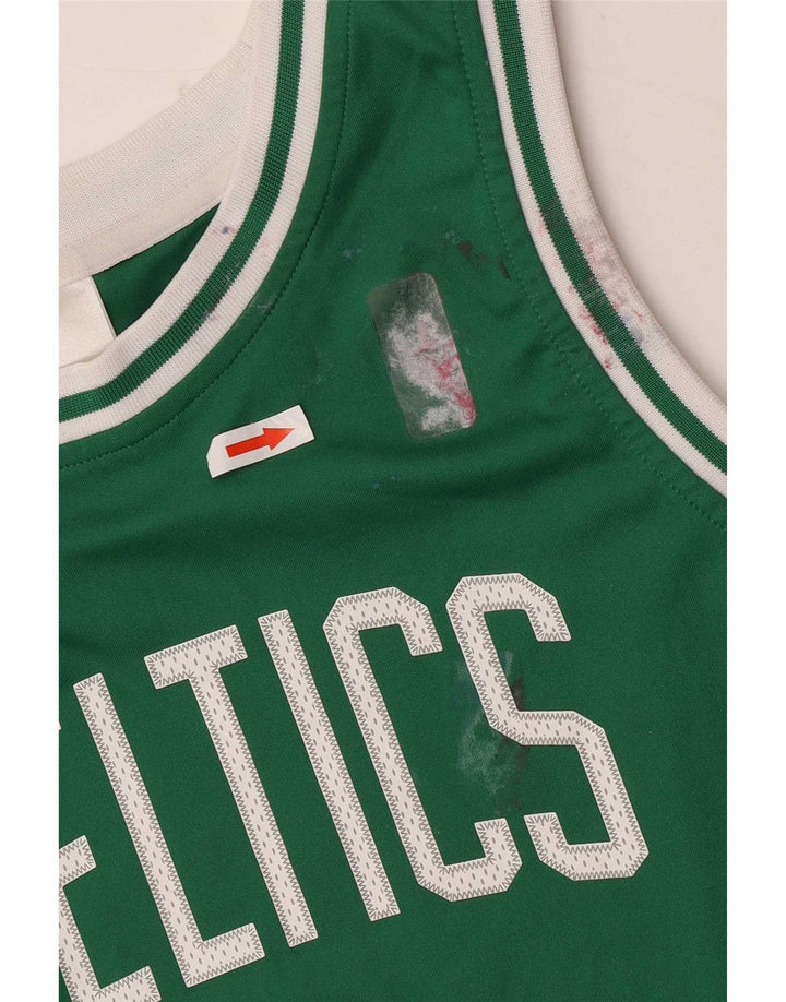 Adidas Celtics Grafik-Weste für Jungen, 13–14 Jahre, grünes Polyester