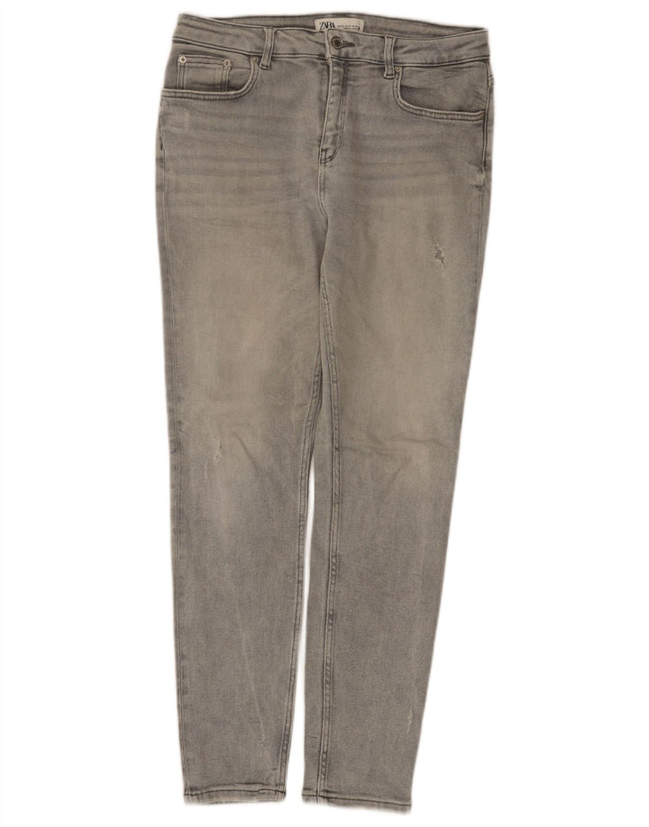 Zara Damen Skinny Jeans EU 42 Large W32 L28 Grau