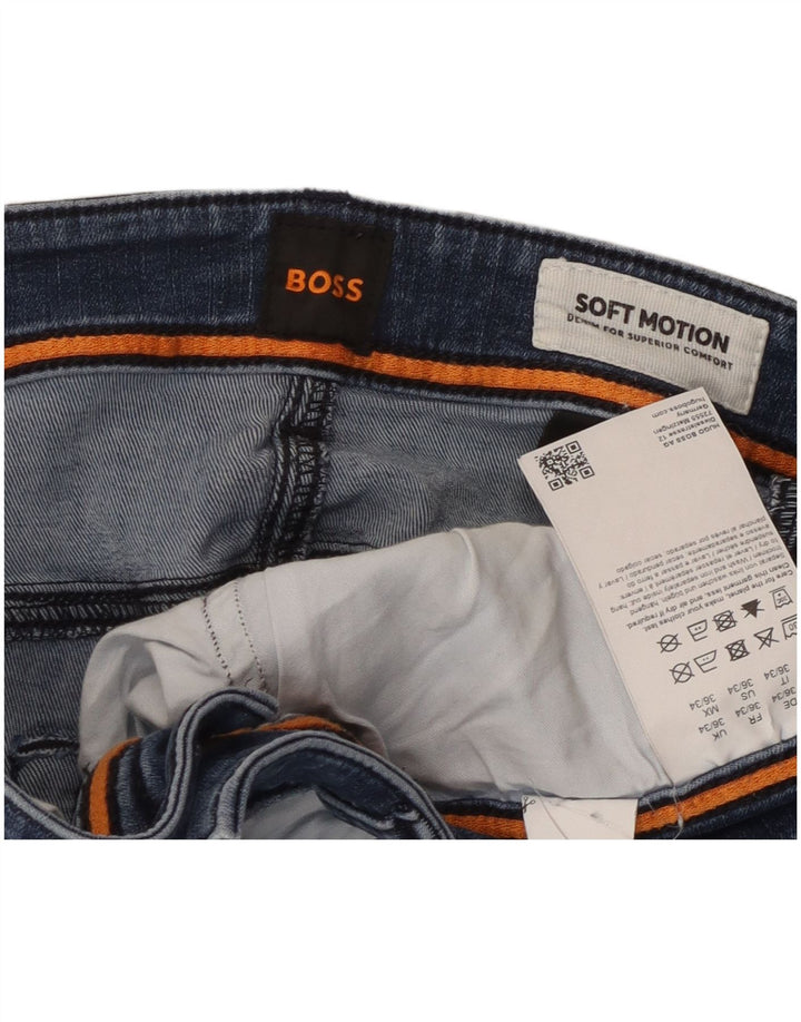 Hugo Boss Damen Soft Motion Slim Jeans W36 L34 Blaue Baumwolle