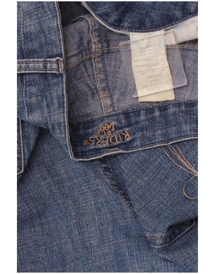 LEE Damen Riders Denim Shorts US 24 4XL W44 Blaue Baumwolle