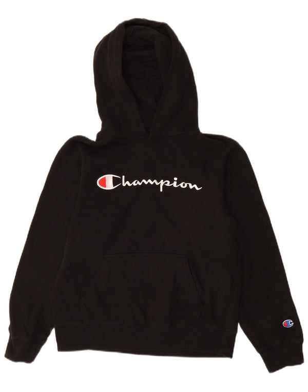 Champion Kapuzenpullover mit Grafik für Jungen, 11–12 Jahre, Größe L, schwarze Baumwolle