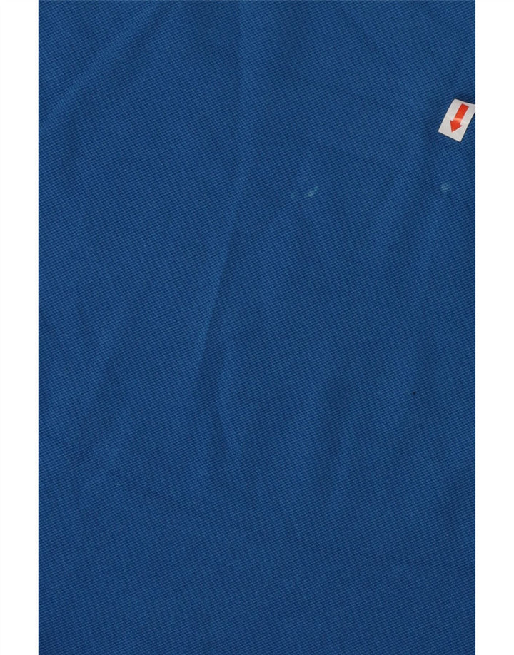 LACOSTE Herren-Poloshirt, Größe 5, große blaue Baumwolle