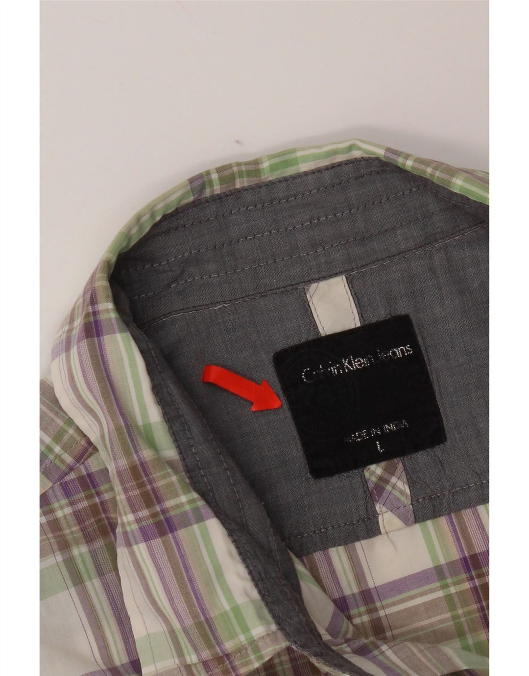 Calvin Klein Jeans Herrenhemd, groß, mehrfarbig, kariert