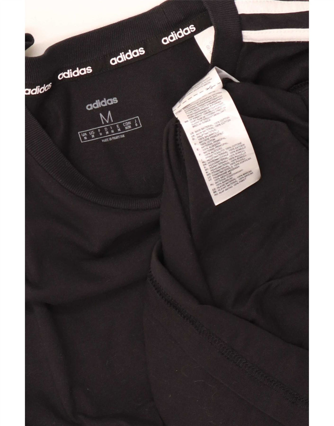 Adidas Herren Top Langarm Medium Schwarz Baumwolle