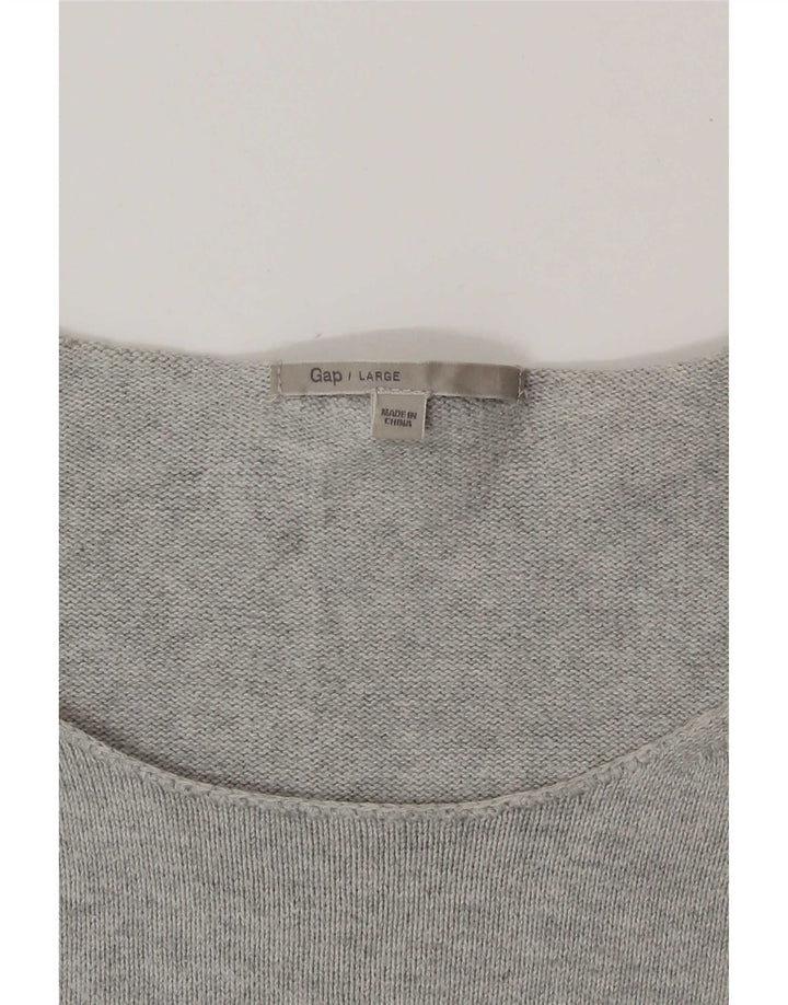 Gap Damen-Top mit Grafik, 3/4-Ärmel, UK-Größe 40, Größe L, Grau
