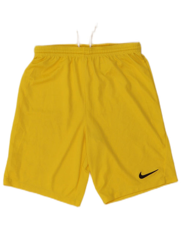 Nike Dri Fit Sportshorts für Jungen, 13–14 Jahre, XL, gelbes Polyester