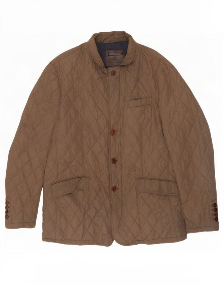 Massimo Dutti Herren Steppjacke UK 42 XL Braun Polyester
