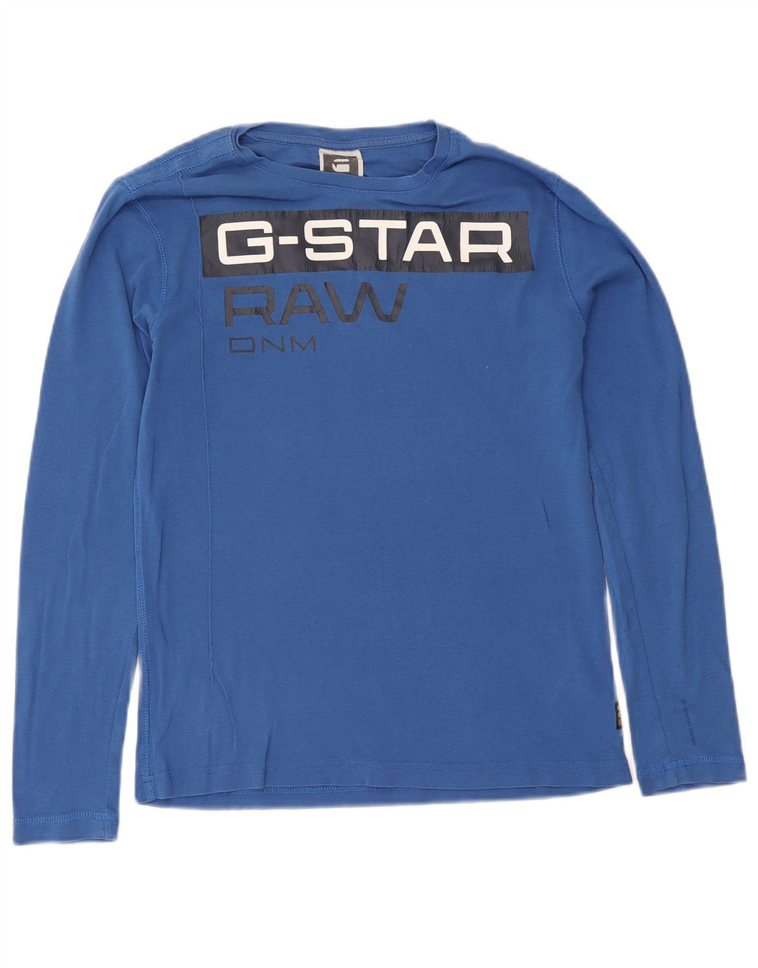 G-Star Langarmshirt mit Grafik für Jungen, 13–14 Jahre, Größe L, Blau, Baumwolle