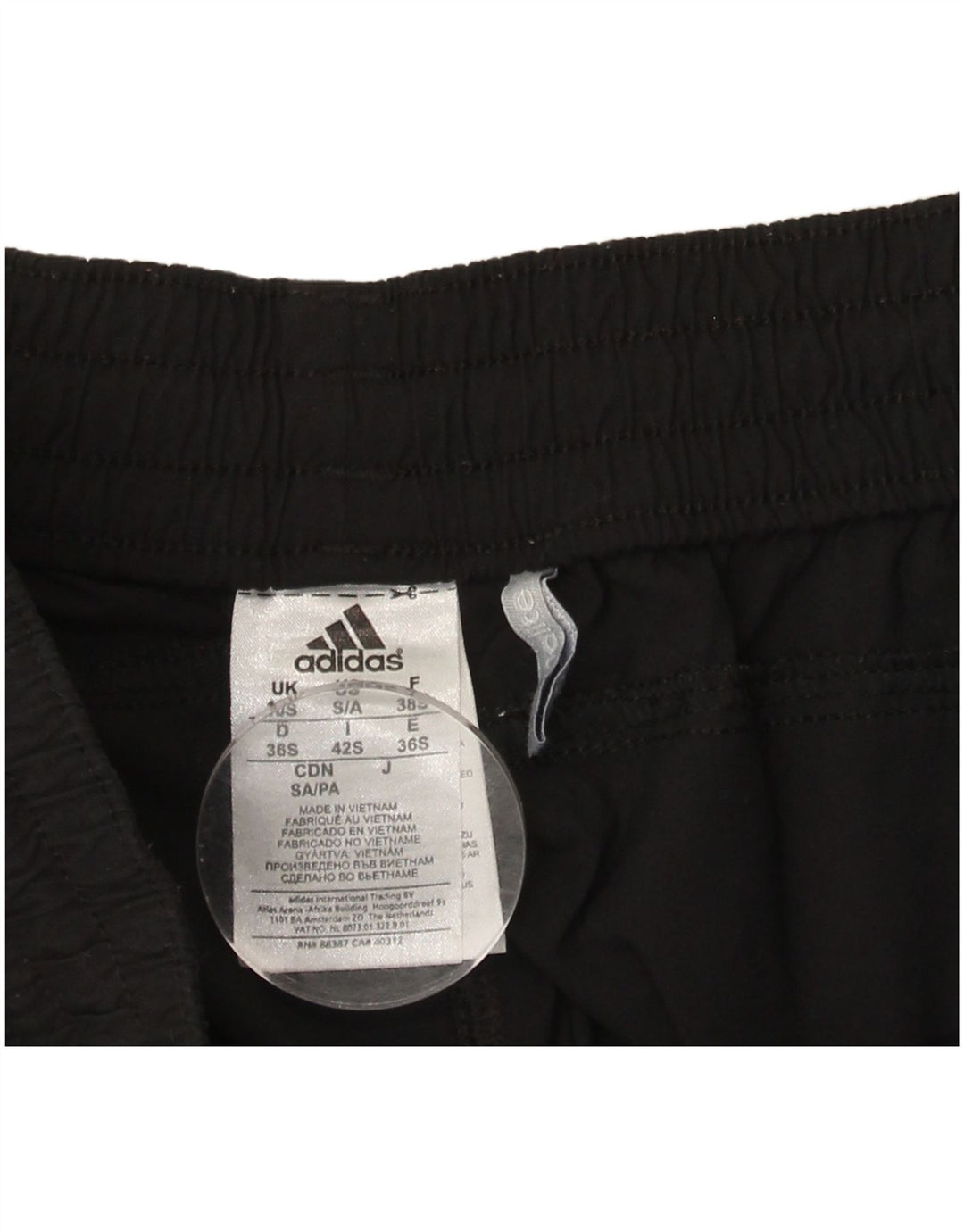 ADIDAS Mens Climalite Tracksuit Trousers Small  Black Nylon