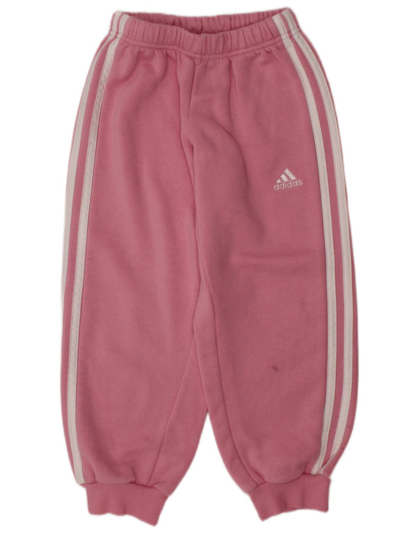 ADIDAS Mädchen-Trainingsanzug, Hose, Jogger, 5–6 Jahre, rosa Baumwolle
