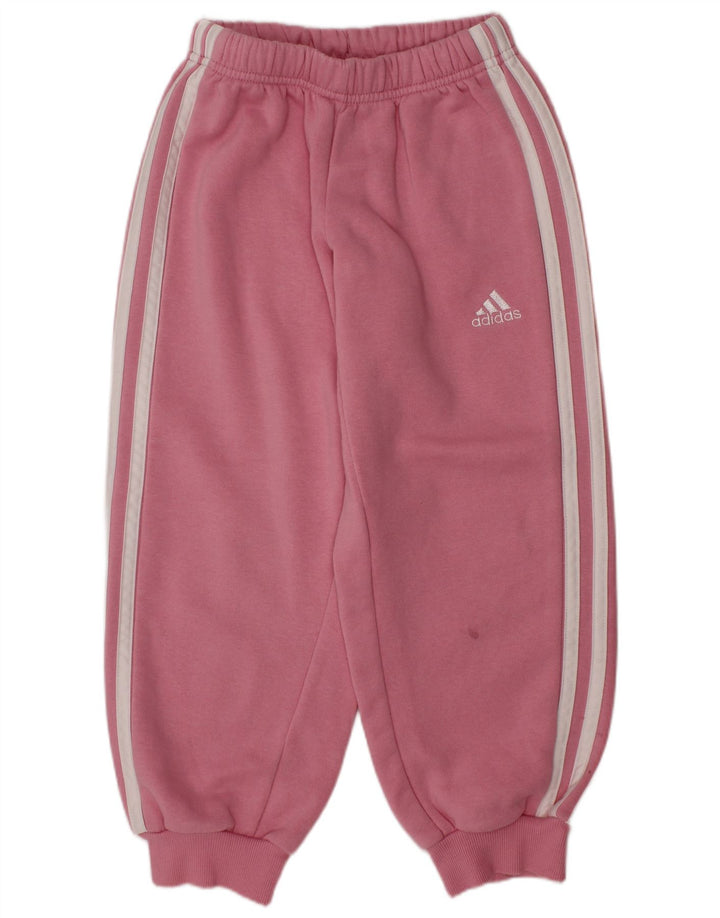 ADIDAS Mädchen-Trainingsanzug, Hose, Jogger, 5–6 Jahre, rosa Baumwolle