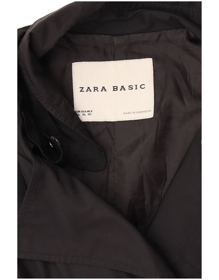 Zara Damen Trenchcoat UK 18 XL Schwarz