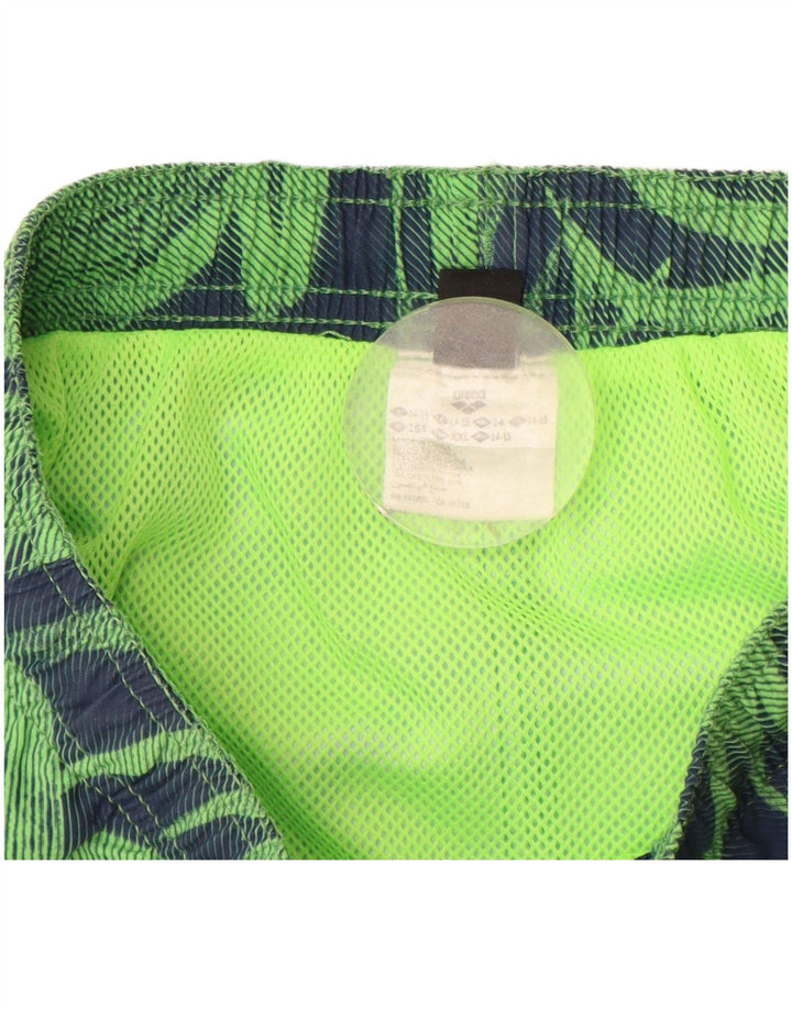 ARENA Sportshorts für Jungen, 14–15 Jahre, grünes Blumenmuster, Polyester