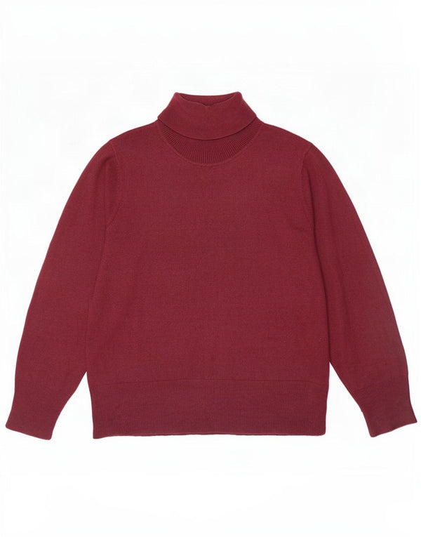 Marks & Spencer Rollkragenpullover für Damen, UK 20 2XL, Burgunderrot, Acryl