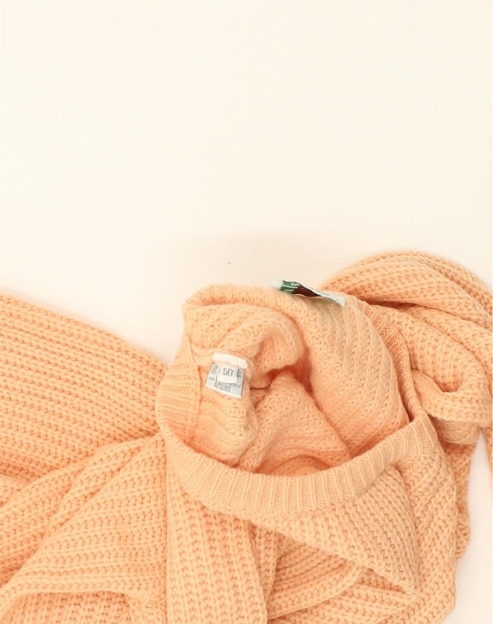 BENETTON Womens Crew Neck Jumper Sweater IT 50 XL Beige Wool | Vintage Benetton | Thrift | Second-Hand Benetton | Used Clothing | Messina Hembry 