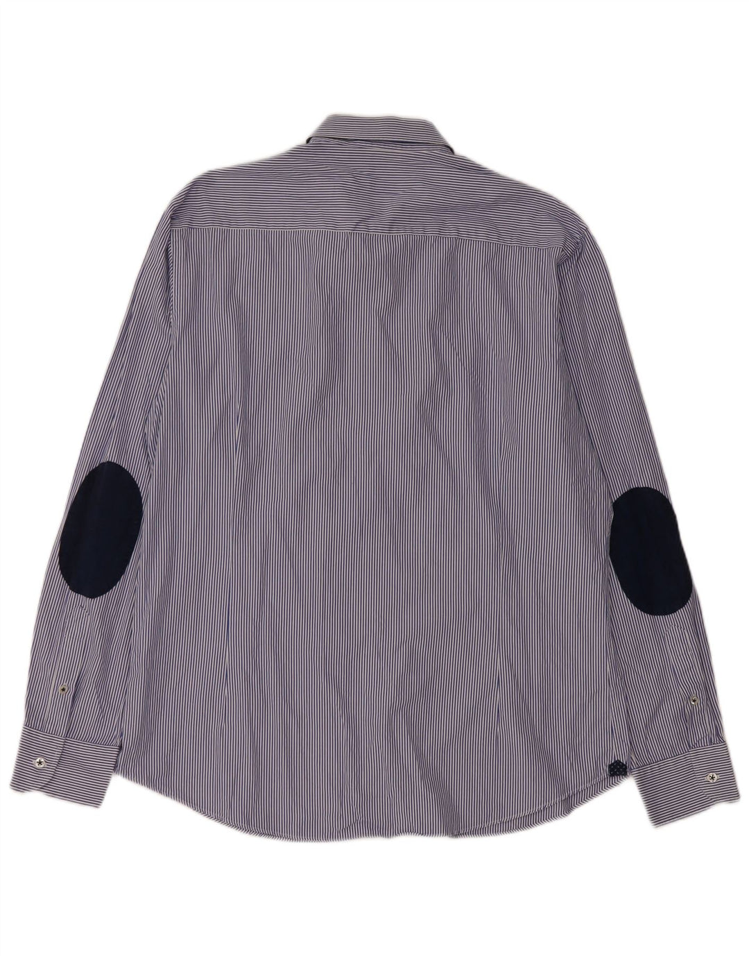 MASSIMO DUTTI Herrenhemd XL Blauer Nadelstreifen