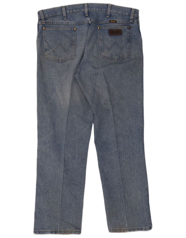 Wrangler Herren Straight Jeans W36 L30 Blaue Baumwolle