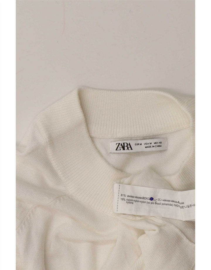 Rollkragenpullover für Herren von Zara, mittelweiße Viskose