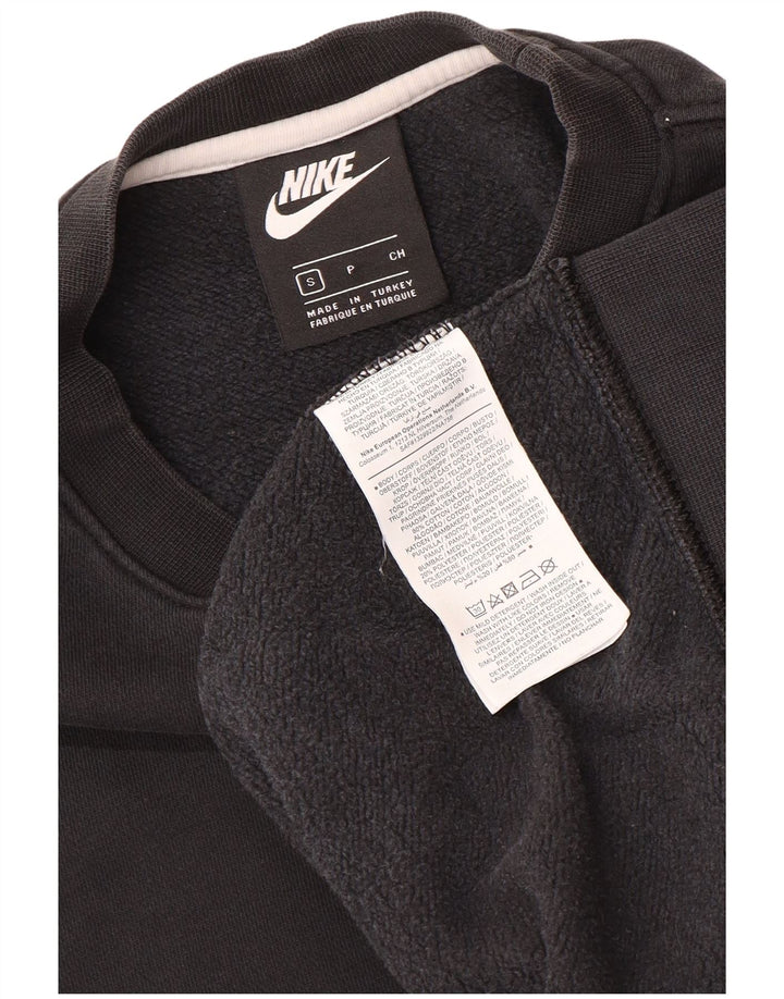 NIKE Herren-Sweatshirt mit lockerer Passform, Größe S, Schwarz, Baumwolle