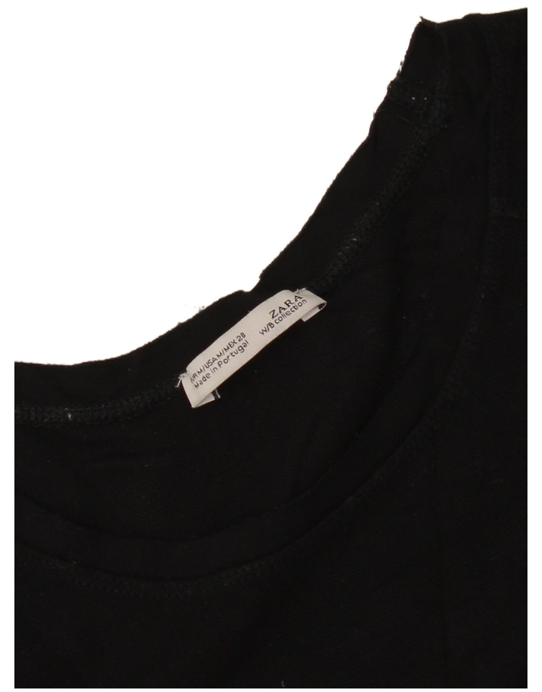 Zara Damen-Sweatshirt mit 3/4-Ärmeln, übergroß, Gr. 14, mittelschwarz