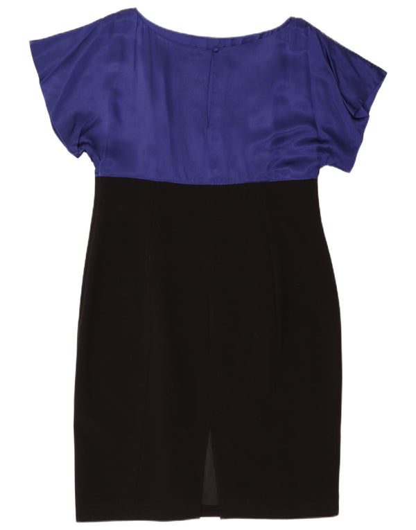 COAST Damen Etuikleid UK 18 XL Schwarzes Colourblock-Polyester